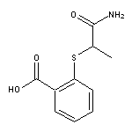 2-[(1-carbamoylethyl)sulfanyl]benzoic acid