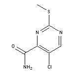 5-chloro-2-(methylsulfanyl)pyrimidine-4-carboxamide