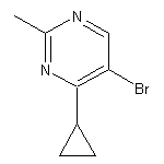 5-bromo-4-cyclopropyl-2-methylpyrimidine