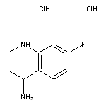 7-fluoro-1,2,3,4-tetrahydroquinolin-4-amine dihydrochloride