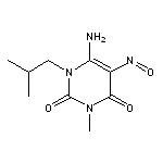 6-amino-3-methyl-1-(2-methylpropyl)-5-nitroso-1,2,3,4-tetrahydropyrimidine-2,4-dione