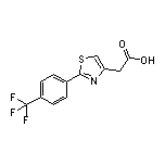 2-[2-[4-(Trifluoromethyl)phenyl]thiazol-4-yl]acetic Acid