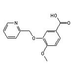 4-methoxy-3-(pyridin-2-ylmethoxy)benzoic acid