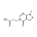 3-[1-Methyl-4-oxo-1H-pyrazolo[3,4-d]pyrimidin-5(4H)-yl]propanoic Acid