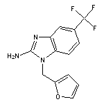 1-(2-furylmethyl)-5-(trifluoromethyl)-1H-benzimidazol-2-amine