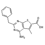 4-amino-2-benzyl-5-methylthieno[2,3-d]pyrimidine-6-carboxylic acid