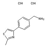 1-[4-(2-methyl-1,3-thiazol-4-yl)phenyl]methanamine dihydrochloride