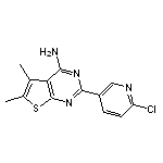 2-(6-chloropyridin-3-yl)-5,6-dimethylthieno[2,3-d]pyrimidin-4-amine