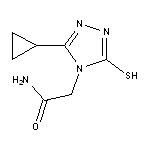 2-(3-cyclopropyl-5-mercapto-4H-1,2,4-triazol-4-yl)acetamide