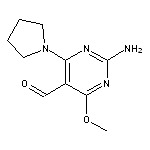 2-amino-4-methoxy-6-pyrrolidin-1-ylpyrimidine-5-carbaldehyde