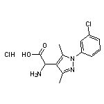 amino[1-(3-chlorophenyl)-3,5-dimethyl-1H-pyrazol-4-yl]acetic acid hydrochloride