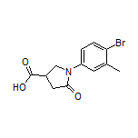 1-(4-bromo-3-methylphenyl)-5-oxopyrrolidine-3-carboxylic acid