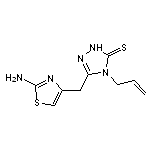 4-allyl-5-[(2-amino-1,3-thiazol-4-yl)methyl]-2,4-dihydro-3H-1,2,4-triazole-3-thione