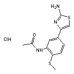 N-[5-(2-amino-1,3-thiazol-4-yl)-2-(methylthio)phenyl]acetamide hydrochloride