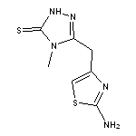 5-[(2-amino-1,3-thiazol-4-yl)methyl]-4-methyl-2,4-dihydro-3H-1,2,4-triazole-3-thione