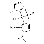 1-(5-amino-1-isopropyl-1H-pyrazol-4-yl)-2,2,2-trifluoro-1-(1-methyl-1H-imidazol-2-yl)ethanol