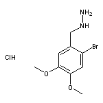 (2-bromo-4,5-dimethoxybenzyl)hydrazine hydrochloride