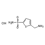 5-(aminomethyl)thiophene-2-sulfonamide hydrochloride