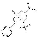 4-(methylsulfonyl)-2-({[2-phenylvinyl]sulfonyl}amino)butanoic acid