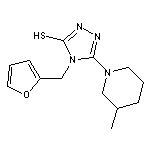 4-(2-furylmethyl)-5-(3-methylpiperidin-1-yl)-4H-1,2,4-triazole-3-thiol