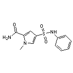 4-(anilinosulfonyl)-1-methyl-1H-pyrrole-2-carboxamide