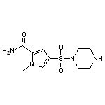 1-methyl-4-(piperazin-1-ylsulfonyl)-1H-pyrrole-2-carboxamide