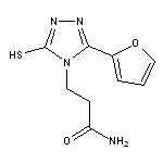 3-[3-(2-furyl)-5-mercapto-4H-1,2,4-triazol-4-yl]propanamide