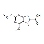 4-methoxy-2-(methoxymethyl)-5-methylthieno[2,3-d]pyrimidine-6-carboxylic acid