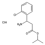 isopropyl 3-amino-3-(2-chlorophenyl)propanoate hydrochloride