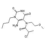 N-(6-amino-1-butyl-2,4-dioxo-1,2,3,4-tetrahydropyrimidin-5-yl)-2-chloro-N-(2-methoxyethyl)propanamide