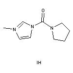 3-methyl-1-(pyrrolidin-1-ylcarbonyl)-1H-imidazol-3-ium iodide