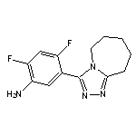 2,4-difluoro-5-(6,7,8,9-tetrahydro-5H-[1,2,4]triazolo[4,3-a]azepin-3-yl)aniline