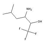 3-amino-1,1,1-trifluoro-5-methylhexan-2-ol