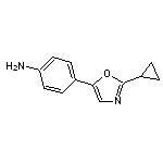 4-(2-cyclopropyl-1,3-oxazol-5-yl)aniline