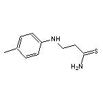 3-[(4-methylphenyl)amino]propanethioamide