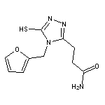 3-[4-(2-furylmethyl)-5-mercapto-4H-1,2,4-triazol-3-yl]propanamide