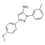 3-(4-methoxyphenyl)-1-(3-methylphenyl)-1H-pyrazol-5-amine