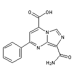 8-(aminocarbonyl)-2-phenylimidazo[1,5-a]pyrimidine-4-carboxylic acid