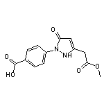 4-[3-(2-methoxy-2-oxoethyl)-5-oxo-2,5-dihydro-1H-pyrazol-1-yl]benzoic acid