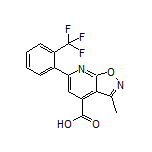 3-methyl-6-[2-(trifluoromethyl)phenyl]isoxazolo[5,4-b]pyridine-4-carboxylic acid