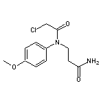 3-[(chloroacetyl)(4-methoxyphenyl)amino]propanamide