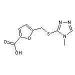 5-{[(4-methyl-4H-1,2,4-triazol-3-yl)thio]methyl}-2-furoic acid