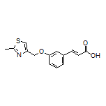 (E)-3-[3-[(2-Methyl-4-thiazolyl)methoxy]phenyl]acrylic Acid