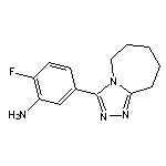 2-fluoro-5-(6,7,8,9-tetrahydro-5H-[1,2,4]triazolo[4,3-a]azepin-3-yl)aniline