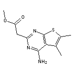 methyl (4-amino-5,6-dimethylthieno[2,3-d]pyrimidin-2-yl)acetate