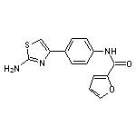 N-[4-(2-amino-1,3-thiazol-4-yl)phenyl]-2-furamide