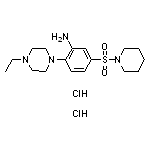 2-(4-ethylpiperazin-1-yl)-5-(piperidin-1-ylsulfonyl)aniline dihydrochloride