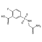 5-{[(2-amino-2-oxoethyl)amino]sulfonyl}-2-fluorobenzoic acid