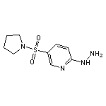 2-hydrazino-5-(pyrrolidin-1-ylsulfonyl)pyridine