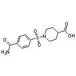 1-{[4-(aminocarbonyl)phenyl]sulfonyl}piperidine-4-carboxylic acid